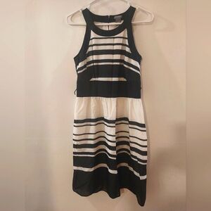 Ann Taylor Striped Midi Dress